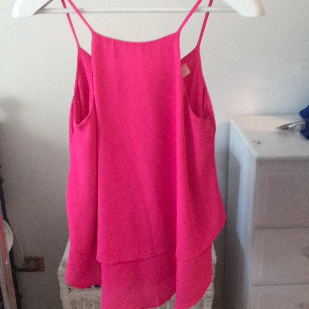 Hot pink tank top